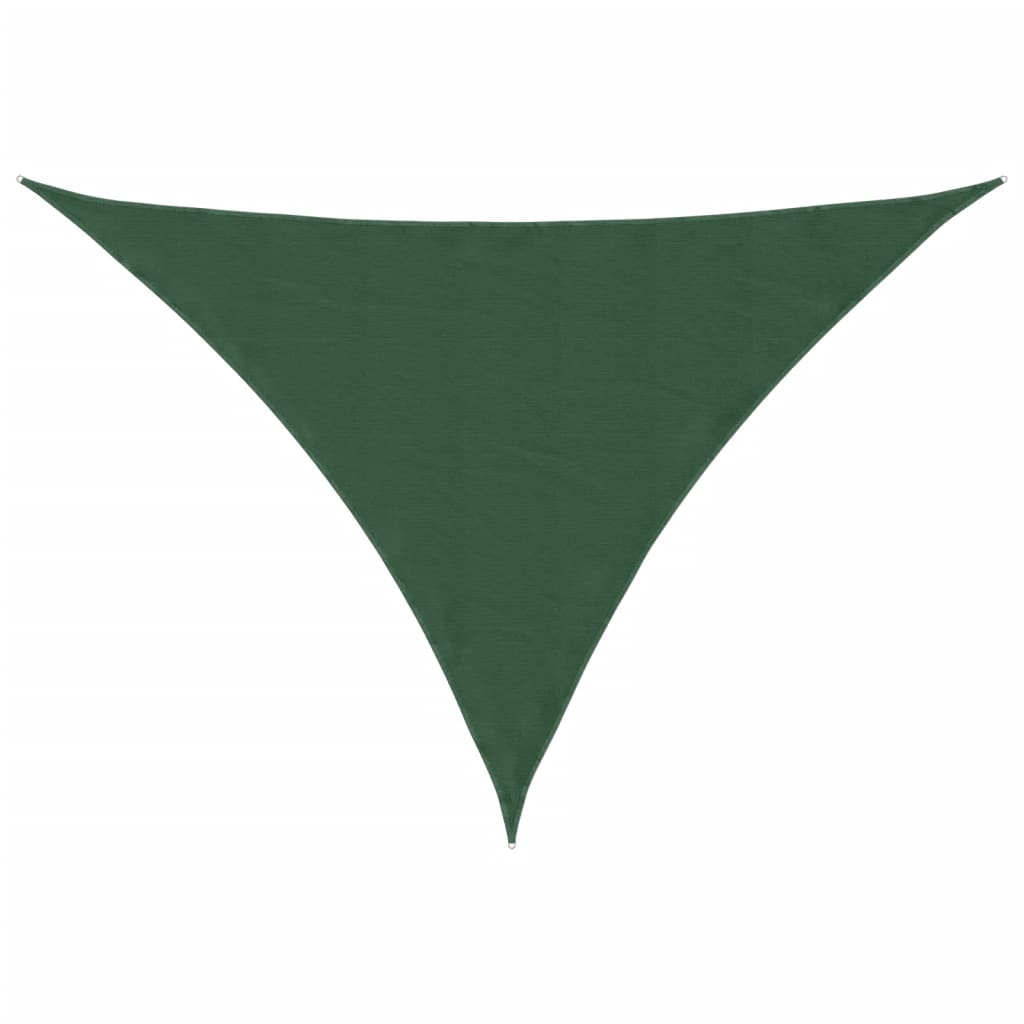 Parasole a Vela Oxford Triangolare 3x4x4 m Verde Scuro 135504