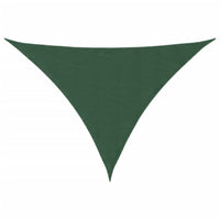 Parasole a Vela Oxford Triangolare 3x4x4 m Verde Scuro 135504