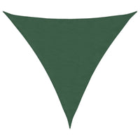 Parasole a Vela Oxford Triangolare 4x4x4 m Verde Scuro 135506