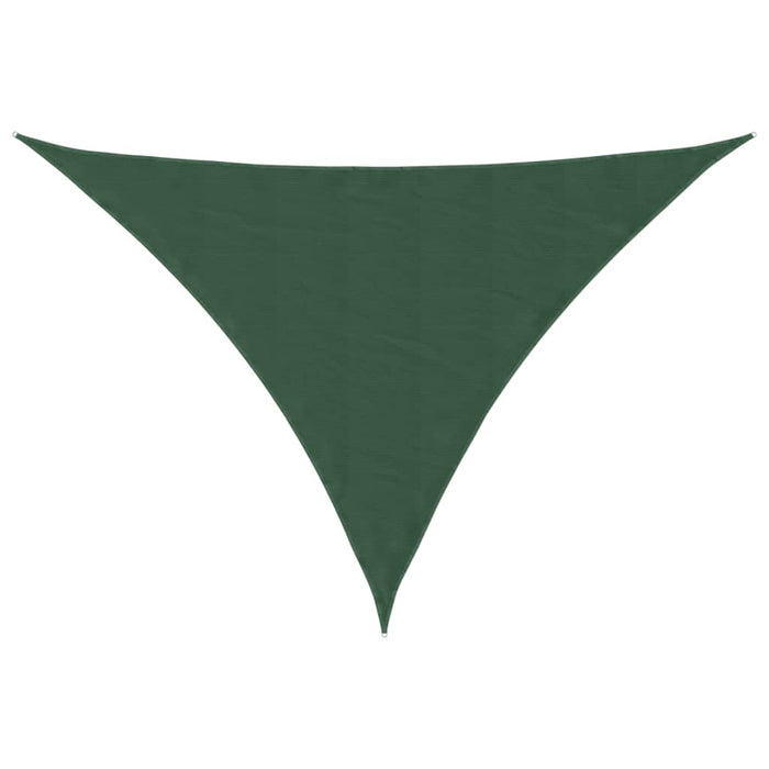 Parasole a Vela Oxford Triangolare 4x4x5,8 m Verde Scuro 135507