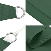 Parasole a Vela Oxford Triangolare 4x4x5,8 m Verde Scuro 135507