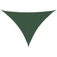 Parasole a Vela Oxford Triangolare 5x6x6 m Verde Scuro 135511