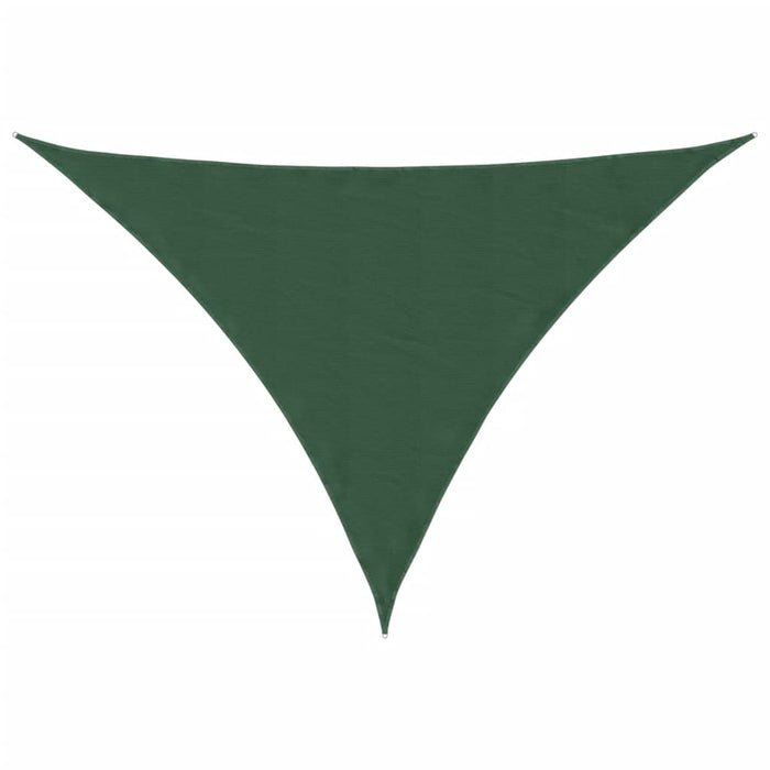 Parasole a Vela Oxford Triangolare 5x5x6 m Verde Scuro