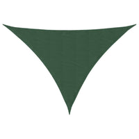 Parasole a Vela Oxford Triangolare 4x5x6,4 m Verde Scuro 135514