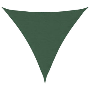 Parasole a Vela Tessuto Oxford Triangolare 6x6x6m Verde Scuro 135515