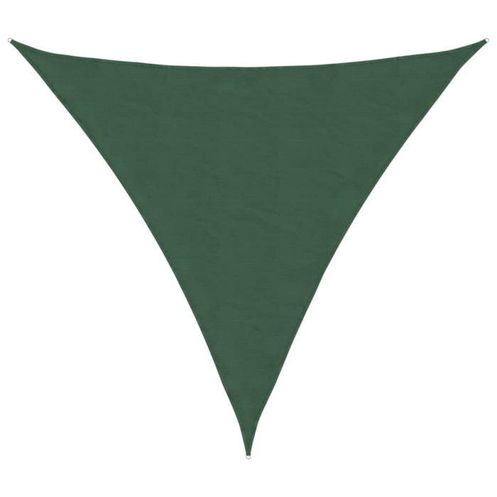 Parasole a Vela Tessuto Oxford Triangolare 6x6x6m Verde Scuro 135515