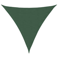 Parasole a Vela Tessuto Oxford Triangolare 6x6x6m Verde Scuro