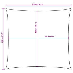 Vela Parasole in Tela Oxford Quadrata 2x2 m Blu 135520