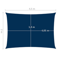 Vela parasole rettangolare in tessuto Oxford 2 x 45 m blu 02_0009619