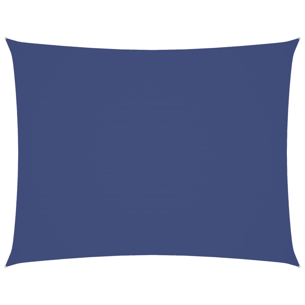vidaXL Parasole a Vela Oxford Rettangolare 3,5x5 m Blu