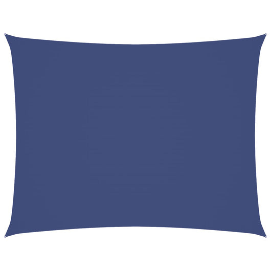 vidaXL Parasole a Vela Oxford Rettangolare 3,5x5 m Blu