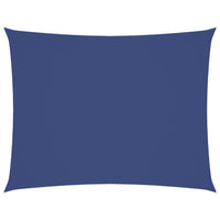 vidaXL Parasole a Vela Tessuto Oxford Rettangolare 5x7 m Blu