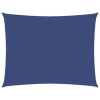 Parasole a Vela Oxford Rettangolare 6x7 m Blu