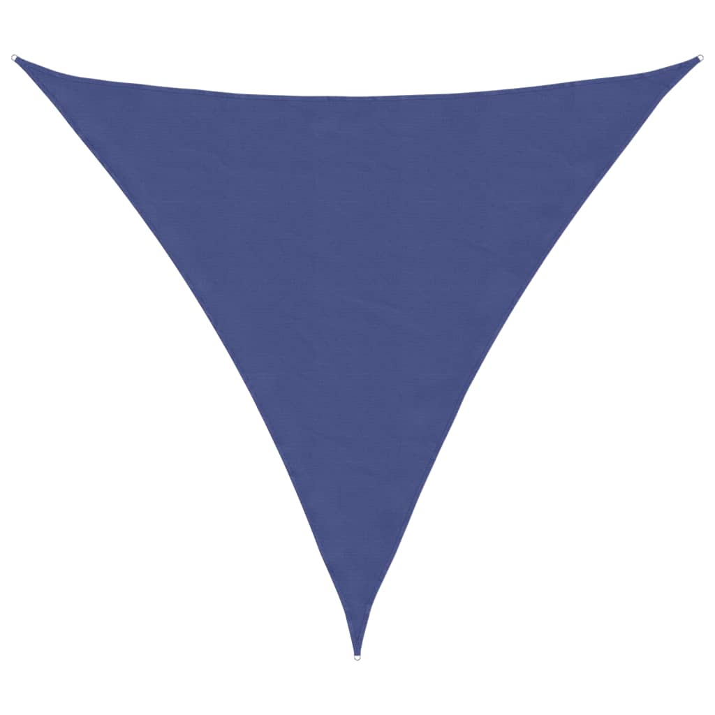 Parasole a Vela Oxford Triangolare 3,6x3,6x3,6 m Blu