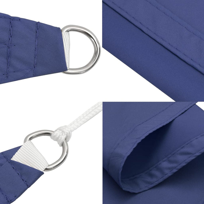 Parasole a Vela Oxford Triangolare 3x4x4 m Blu