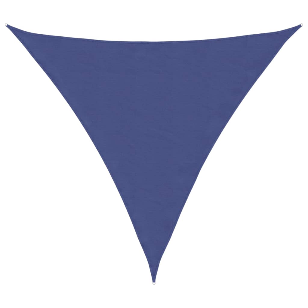 Parasole a Vela Oxford Triangolare 5x5x5 m Blu 135565
