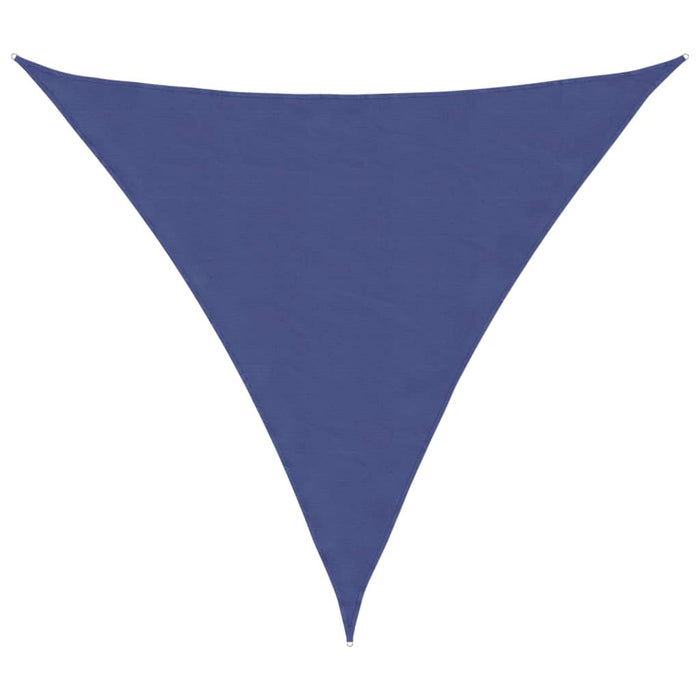 Parasole a Vela Oxford Triangolare 5x5x5 m Blu 135565