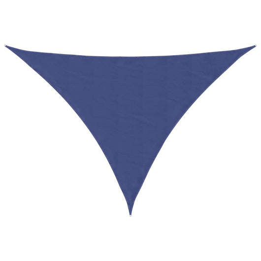 Parasole a Vela Oxford Triangolare 5x7x7 m Blu 135567