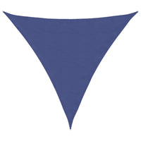 Parasole a Vela in Tessuto Oxford Triangolare 6x6x6 m Blu 135570