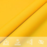 Vela Parasole in Tessuto Oxford Quadrata 3,6x3,6 m Giallo