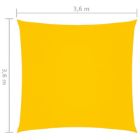 Telo parasole a vela in tessuto Oxford quadrato 36 x 36 m giallo 02_0009476