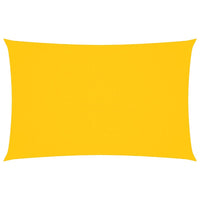 Parasole a Vela Oxford Rettangolare 2,5x5 m Giallo