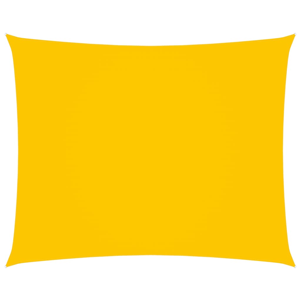 Parasole a Vela Oxford Rettangolare 3x4 m Gialla 135595