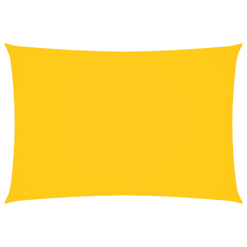 Parasole a Vela Oxford Rettangolare 3x5 m Gialla 135597