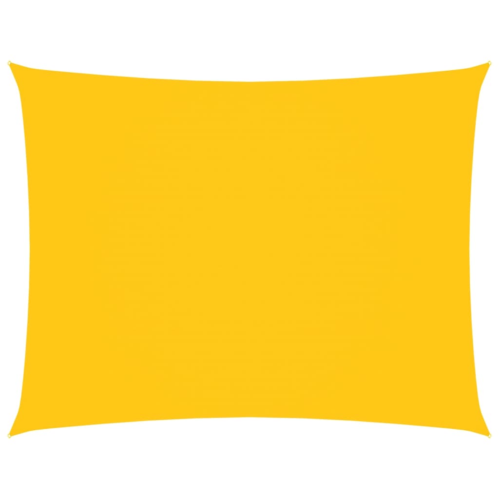 Parasole a Vela Oxford Rettangolare 3,5x4,5 m Giallo