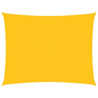 Parasole a Vela in Oxford Rettangolare 4x6 m Gialla