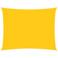Parasole a Vela Oxford Rettangolare 5x7 m Gialla 135605