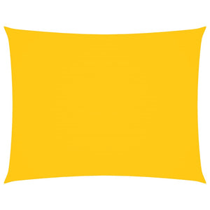 vidaXL Parasole a Vela Oxford Rettangolare 6x8 m Giallo