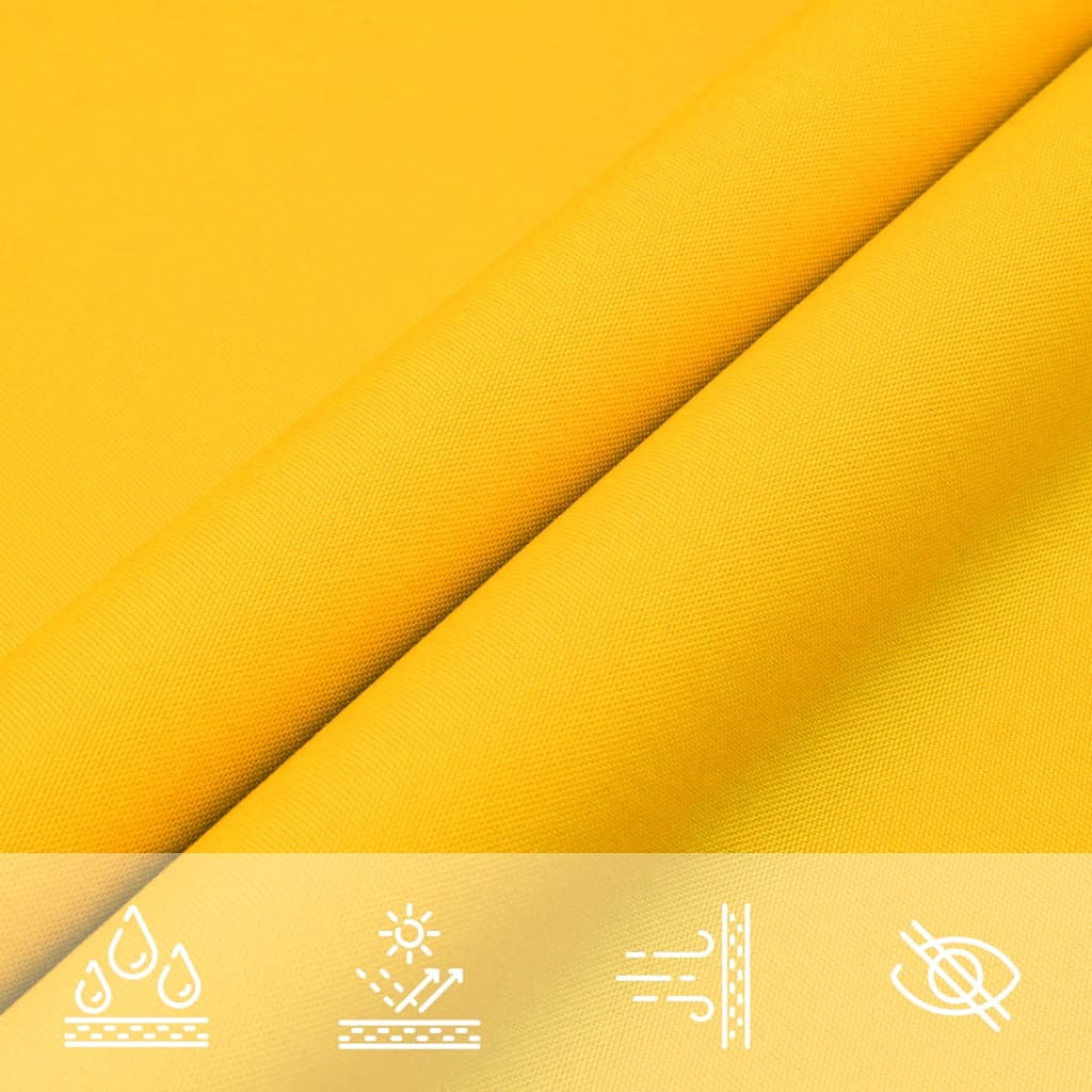 Parasole a Vela Oxford Triangolare 3x3x3 m Giallo