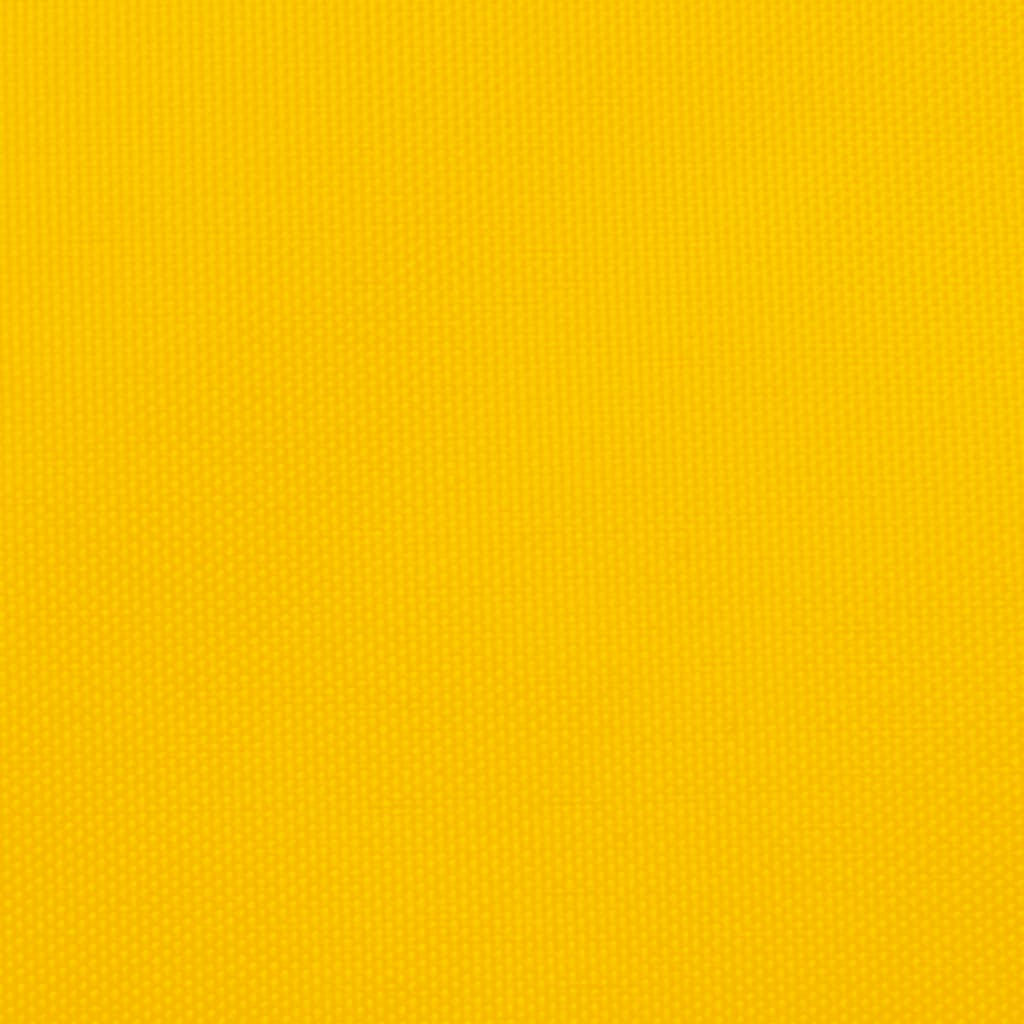 Parasole a Vela Oxford Triangolare 3,5x3,5x4,9 m Giallo 135615