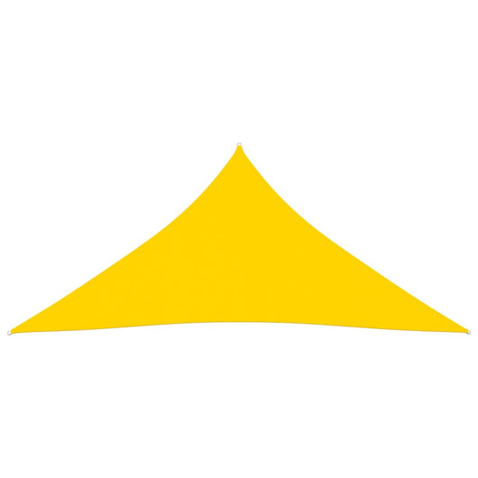 Vela parasole triangolare in tessuto Oxford 45 x 45 x 45 m gialla 02_0009856