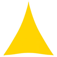 Vela ombreggiante triangolare in tessuto Oxford 4 x 5 x 5 m gialla 02_0009891