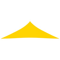 Vela ombreggiante triangolare in tessuto Oxford 5 x 5 x 6 m gialla 02_0009916