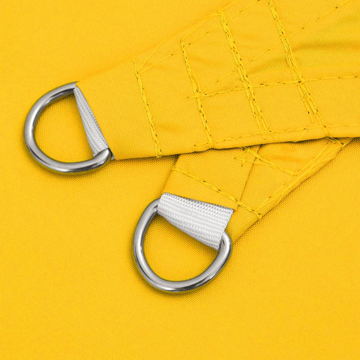 Parasole a Vela Oxford Triangolare 5x5x6 m Giallo