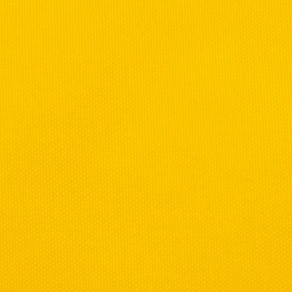 Parasole a Vela Oxford Triangolare 5x5x6 m Giallo 135623