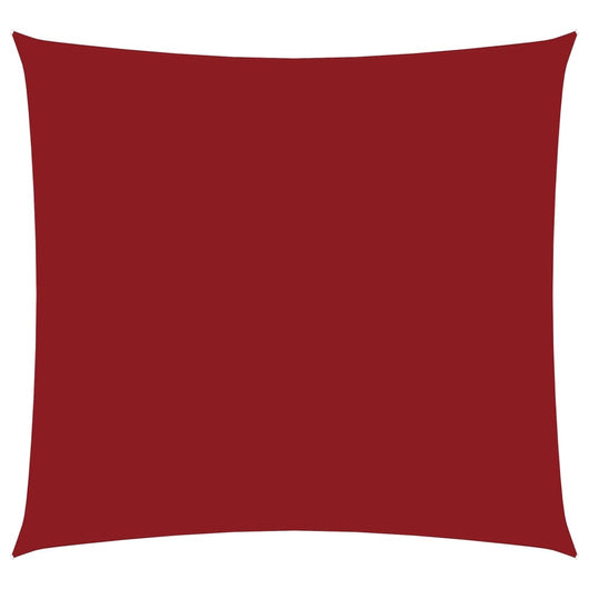 Parasole a Vela in Tela Oxford Quadrato 3x3 m Rosso 135632