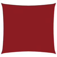 Parasole a Vela in Tela Oxford Quadrato 3x3 m Rosso