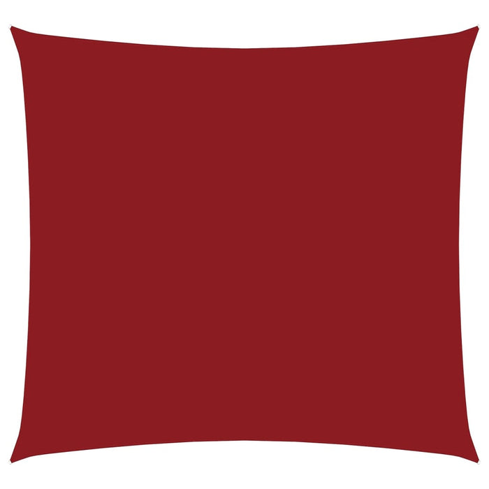Parasole a Vela in Tela Oxford Quadrato 3x3 m Rosso