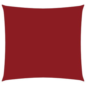 Parasole a Vela in Tela Oxford Quadrato 4,5x4,5 m Rosso 135635