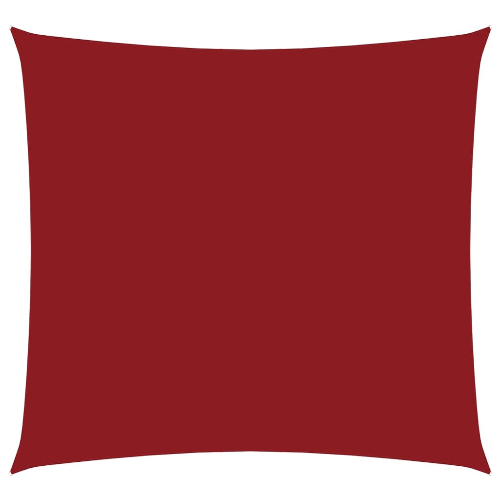 Parasole a Vela in Tela Oxford Quadrato 4,5x4,5 m Rosso