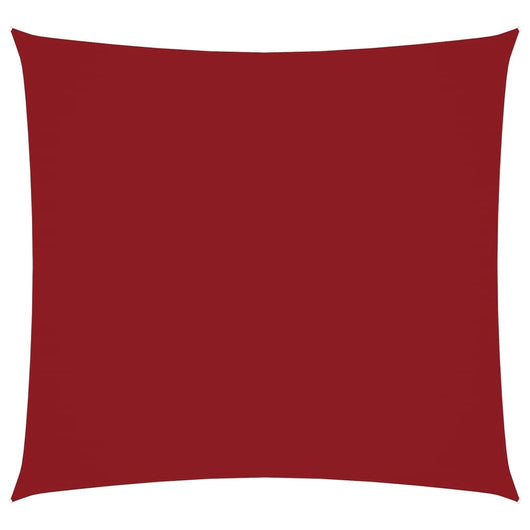 Parasole a Vela in Tela Oxford Quadrata 7x7 m Rosso 135638