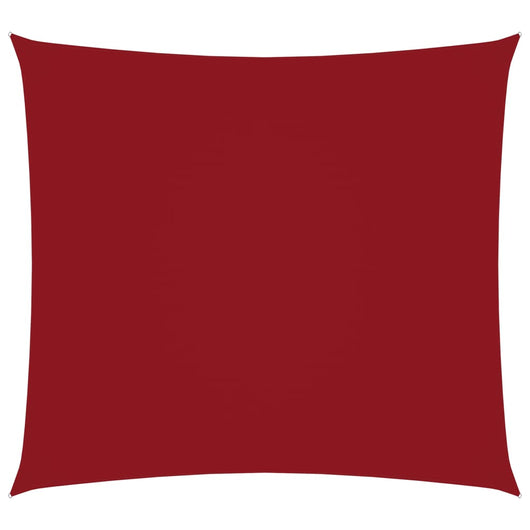 Telo parasole a vela in tessuto oxford quadrato 7 x 7 m rosso 02_0009543