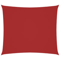 Parasole a Vela Tessuto Oxford Rettangolare 2x2,5 m Rosso 135639