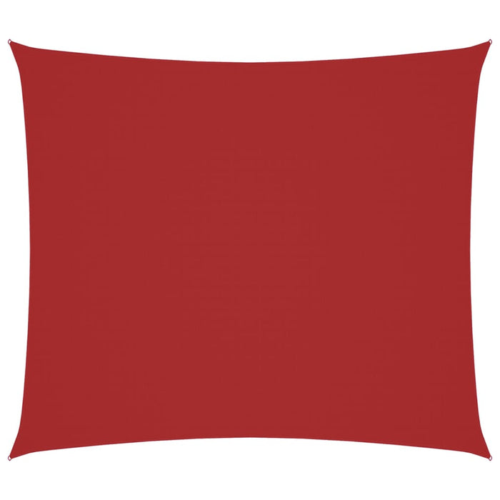 Parasole a Vela Tessuto Oxford Rettangolare 2x2,5 m Rosso 135639