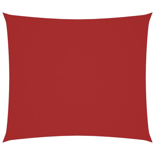 Parasole a Vela Tessuto Oxford Rettangolare 2x2,5 m Rosso