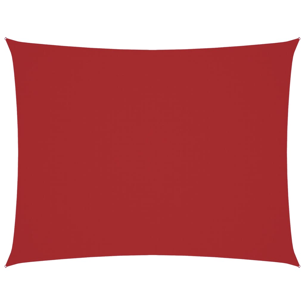 Parasole a Vela Oxford Rettangolare 2x3 m Rosso 135640